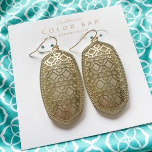 Kendra Scott Gold Filigree Danielle Earrings